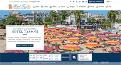 Desktop Screenshot of hoteltassoni.it